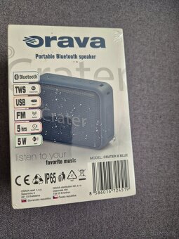 Orava Crater 8 bluetooth reproduktor modrý FM rádio nepoužív - 2