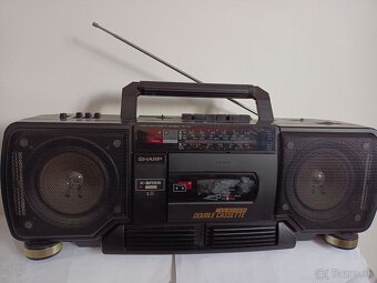 Sharp WQ T 238H bk, radiomagnetofon retro 2 kazeťák - 2