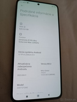 xiaomi 12t 256gb dual sim polročný - 2