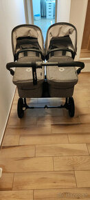 BUGABOO donkey 5 Black / Grey melange (twins) + autosedačky - 2