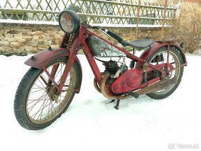 Jawa 175 rv 1933 Villiers vcetne plechovky Shell, pumpicky.. - 2