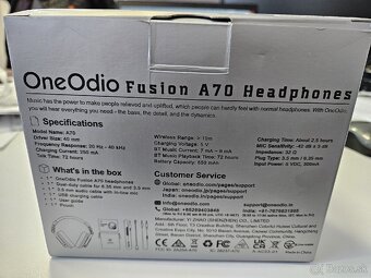 Nove OneOdio Fusion A70 sluchadla - 2