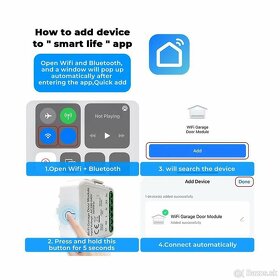 Univerzálny modul otvárania brány Wi-Fi Tuya - 2