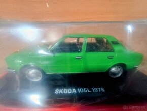 1:24 ŠKODA 105L 1978 - Nezapomenutelné automobily - 2