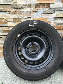 Predám plechové disky 5x112 R15 + pneu 195/65 - 2