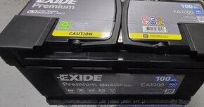 NEPOUŽITÁ Autobateria EXIDE PREMIUM EA1000 100Ah/900a 12V - 2