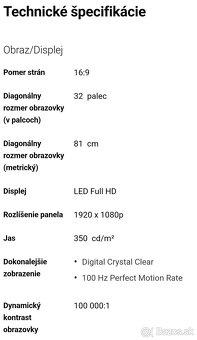 Rezervované -TV Philips LED FULL HD - 2