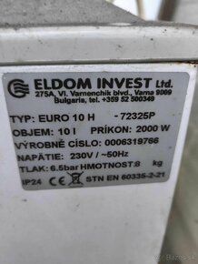 Elektrický ohrievač vody Eliz euro 10 H - 2