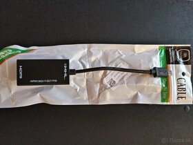 adaptér HDTV microUSB (M) na HDMI (F), 5-pin MHL, čierny A-M - 2