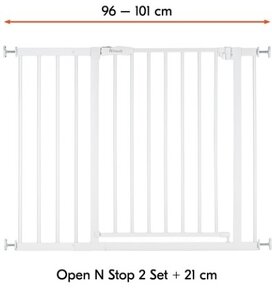 Hauck Open´n Stop Safety 2020 zábrana +21cm predĺženie - 2