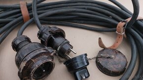 Vojensky elektricky hruby kabel - predlzovak 25m - 2