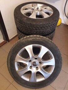 Alu disky 5x120r16+zimne pneu 195/60 - 2