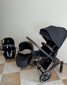 Čierny Cybex Priam, Rose Gold podvozok - 2