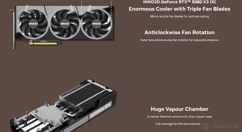 INNO3D GeForce RTX™ 5080 X3 OC, nerozbalené, záruka alza - 2