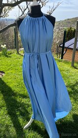 Elegantné modré šaty - 2