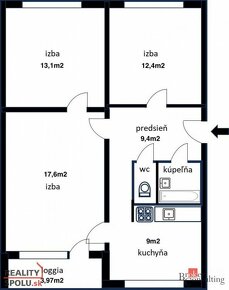 3 - IZBOVÝ BYT V MALEJ BYTOVKE NA DROBNÉHO UL. - 2