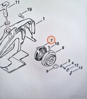 Štartovacia pružina na Stihl 009, 010, 011, 012 - 2