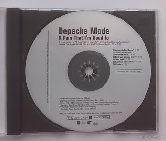 Depeche Mode US CD Promo A Pain That I'm Used To - 2