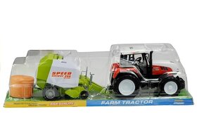 Traktor s vlečkou  / balikovačom / - 2