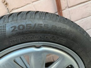 Zimne pneu CONTINENTAL 205/55 R16 na diskoch 5x114,3 - 2