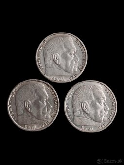 3 x 2 Marka 1937, 1938 , 1939 - 3. ríša - 2