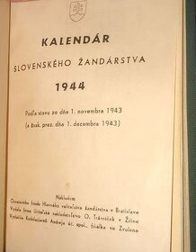 Kupim Kalendar Slovenskeho žandarstva - 2