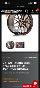 5x100 r17 Japan racing jr28 - 2