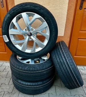 5x112 R17 7J ET45 originál + 215/55 R17 Continental (2024) - 2