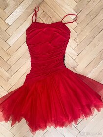 Červené šaty Michell, veľ. S - 2