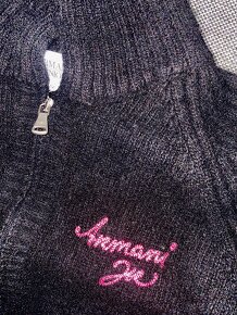 Armani junior zip sveter 50%vlna - 2