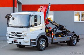 MERCEDES ATEGO 1218 HÁKOVÝ NOSIČ KONTAJNEROV HYDR. RUKA EU-5 - 2