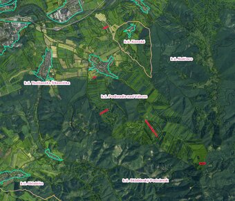 Podhradie (MT) – 19.000 m2 ORNÁ PÔDA a LES - Na predaj - 2