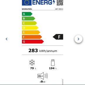 Vstavaná chladnička s mraznickou Whirlpool - v zaruke - 2