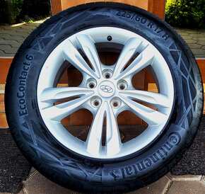 zimné alu R17 5x114,3 orig. Hyundai + Kia, pneu 225/60 - 2