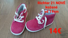 Dievčenské topánky - v.19,20,21 – rôzne druhy - 2