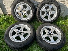 R16 Alu disky 5x112 + puklice Audi - 2