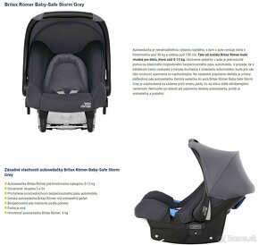 Predam vajicko/autosedacku Britax Römer Baby-Safe Storm Grey - 2