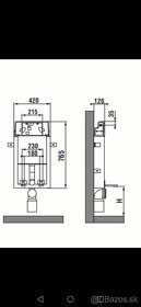 Podomietkový modul WC jika s tlačidlom - 2