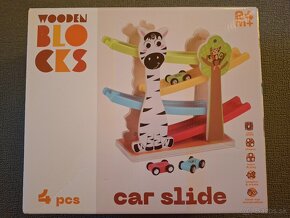 Dráha Wooden Blocks car slide - 2