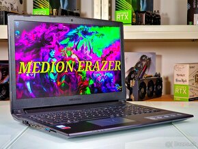 Herný notebook MEDION ERAZER | 120Hz | GTX 1050 4GB | 16GB - 2