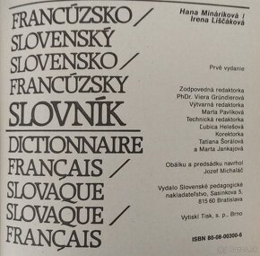 francúzsko-slovenský a slovensko-francúzsky slovník - 2