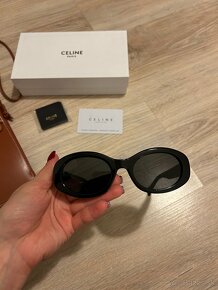 Celine slnečné okuliare Triomphe oval-frame acetate (CE4) - 2