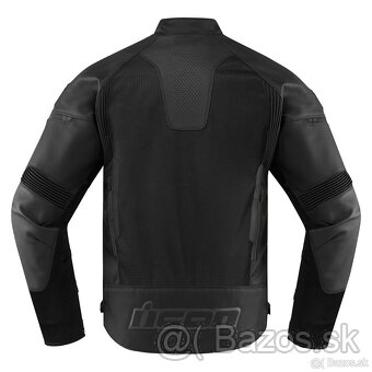 Predám pánsku motocyklovú bundu Icon Contra2 Leather Jacket - 2