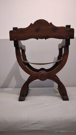 Starožitna stolička Savonarola - 2