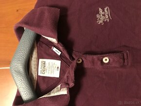 TOMMY HILFIGER originál bordo damske tricko S/M - 2