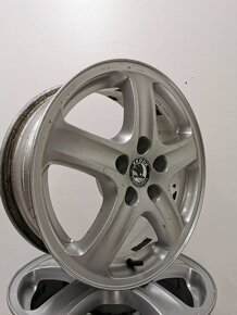 Original Skoda Octavia alu disky 5x100 R15 6x15 - 2