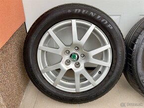 Komplet letnú sadu alu Škoda SPIDER 5x100 205/55 R16. - 2