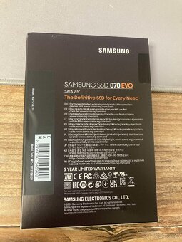 Nový nerozbalený Samsung 870 EVO 2TB SATA 2,5" - 2