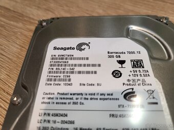 3,5" HDD Seagate 320GB, model ST3320418AS, zdravie 100 perc - 2