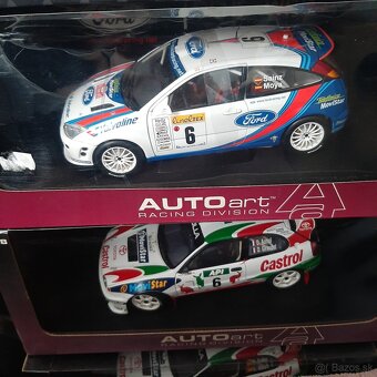 1:18 Lancer ,Subaru ,Peugeot 206 wrc Autoart - 2